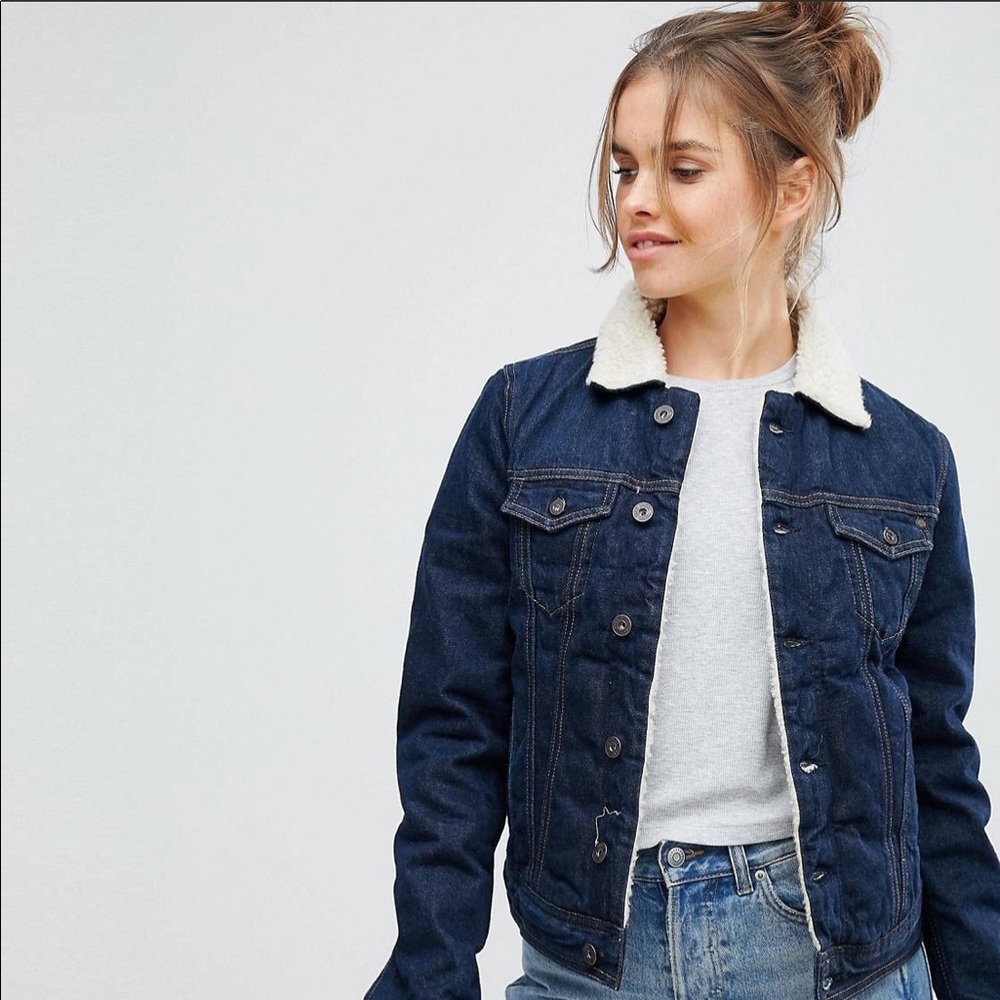 Pepe Jeans Fleece Collar Denim Jacket